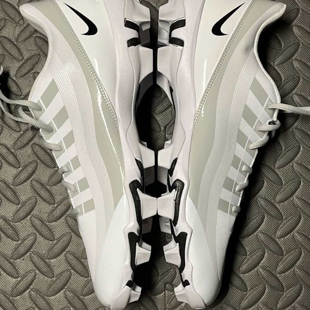 Nike Vapor Edge Shark Football Elite Cleat White Grey DQ5114-100 Men’s S… - Picture 6 of 12
